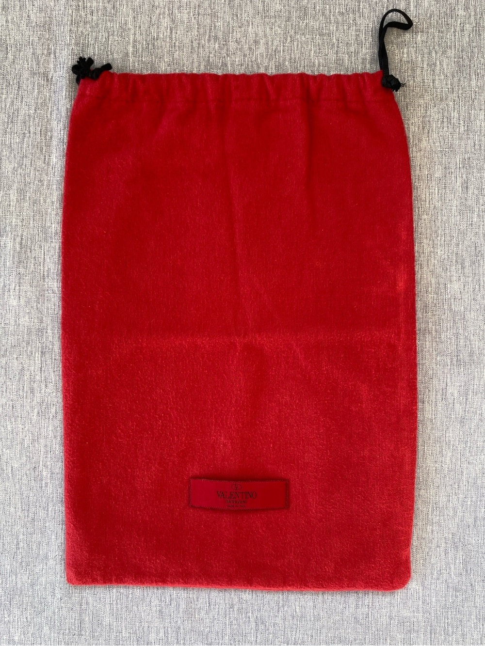 Authentic VALENTINO | Velvet Drawstring Dust Bag Gift Storage Red